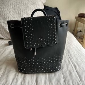 NWT — Studded faux leather backpack bag